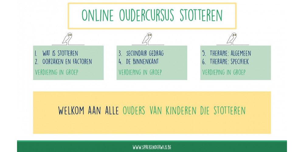 Online oudercursus stotteren - zomer 2021