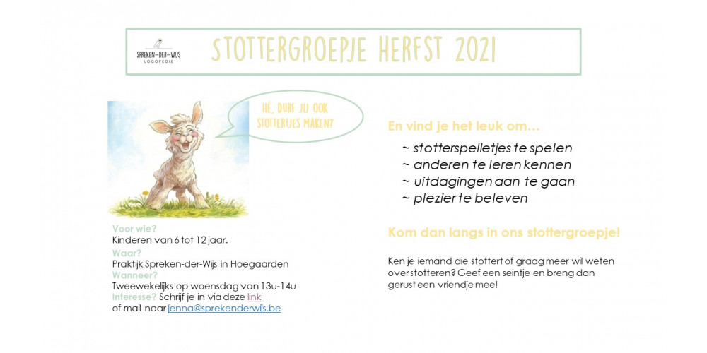 Stottergroepje - herfst 2021