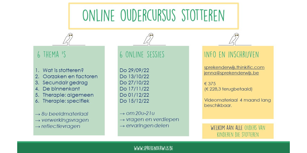 oudercursus stotteren